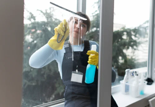 Nettoyage de vitres intérieures et extérieures à la Roche-Neuville